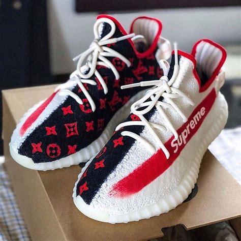 custom louis vuitton yeezys|supreme Louis Vuitton Yeezy shoes.